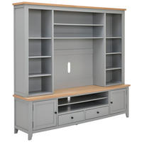 ANSAMBLU MOBILIER CAMERA DE Z in gri, culoare natur  - argintiu/culoare natur, Lifestyle, metal/lemn (200/186/43cm) - MID.YOU