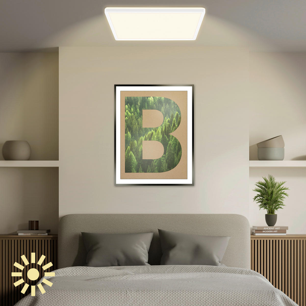 LED-PANEEL Tava A 42/42/3 cm   - Weiß, Basics, Kunststoff (42/42/3cm)