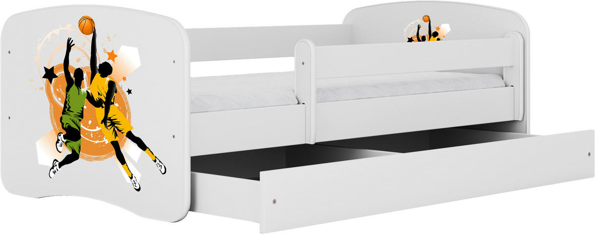 KINDER-/JUNIORBETT - Birkefarben/Weiß, MODERN, Holz/Holzwerkstoff (80/160cm) - MID.YOU