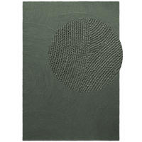 WOLLTEPPICH 160/230 cm Calmio Dunkelgrün rechteckig  - Dunkelgrün, Basics, Textil (160/230cm) - Hanse Home