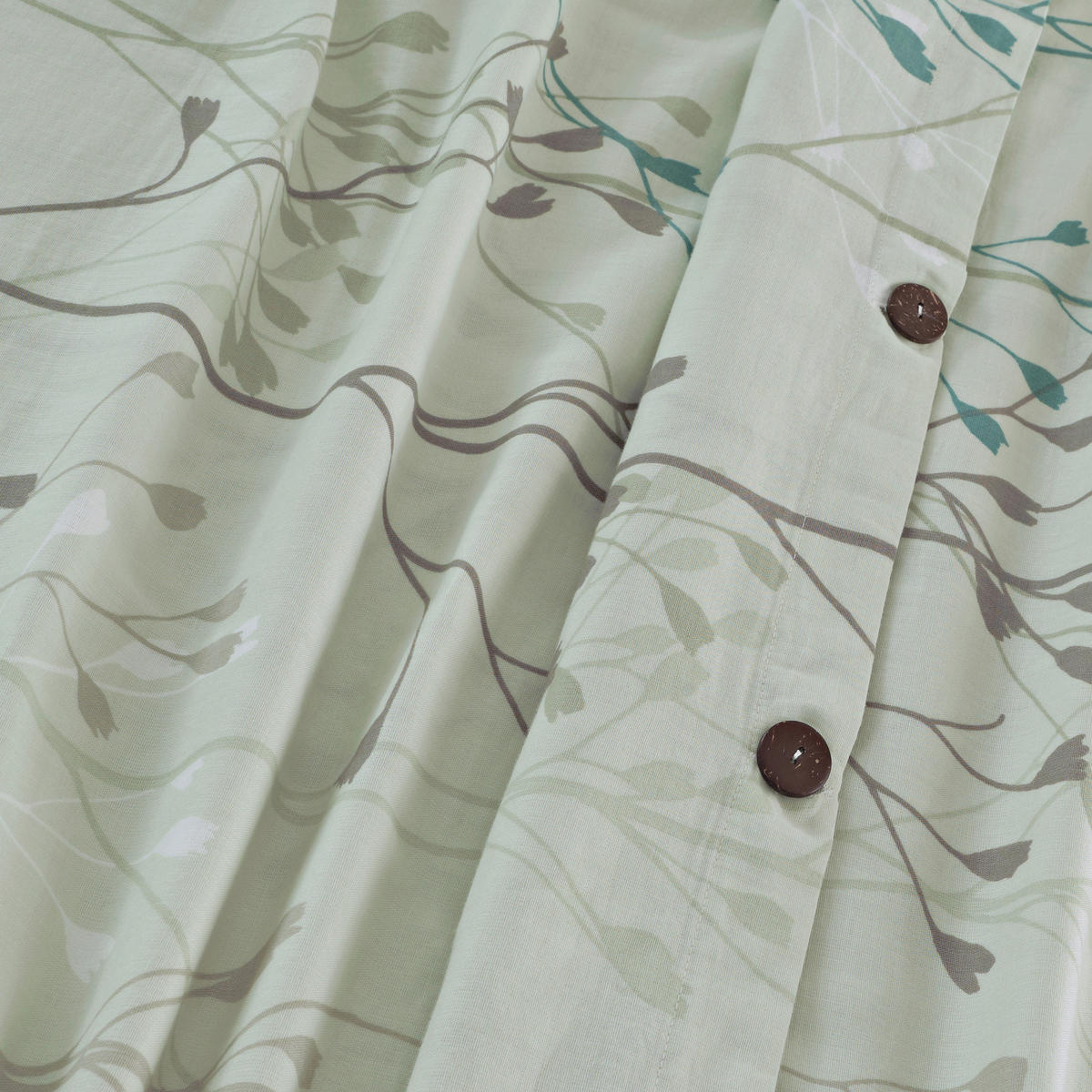 BETTWÄSCHE 4-teilig Musselin 140/200 cm  - Salbeigrün, Basics, Textil (140/200cm) - Florella