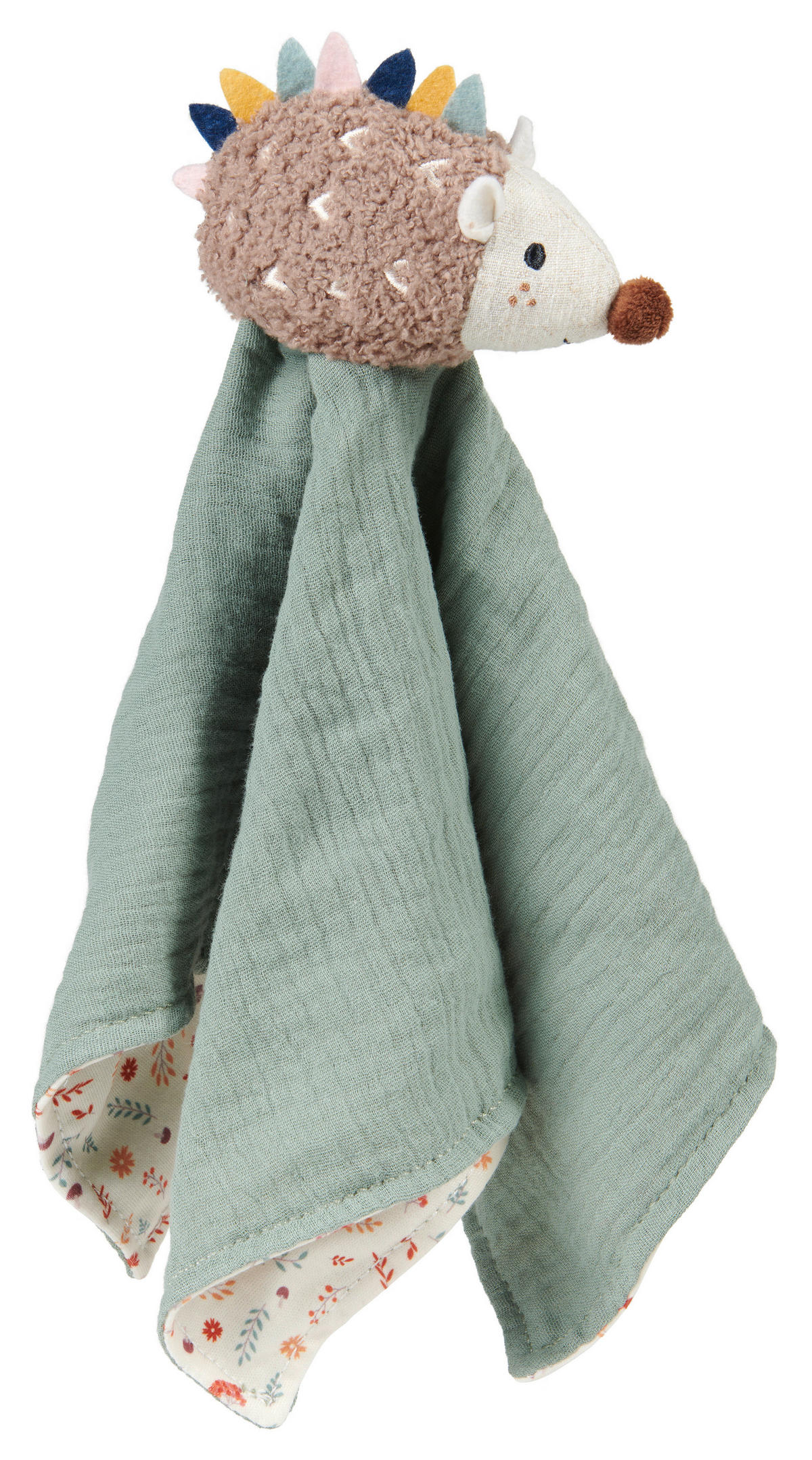 SCHMUSETUCH  - Hellbraun/Dunkelgrün, Trend, Textil (36/36cm) - Patinio