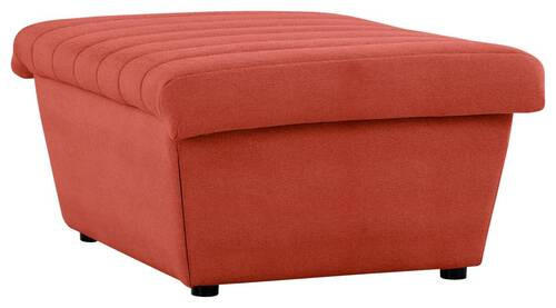 HOCKER Webstoff Orange  - Schwarz/Orange, Design, Kunststoff/Textil (90/43/105cm) - LOOKS by W.Joop