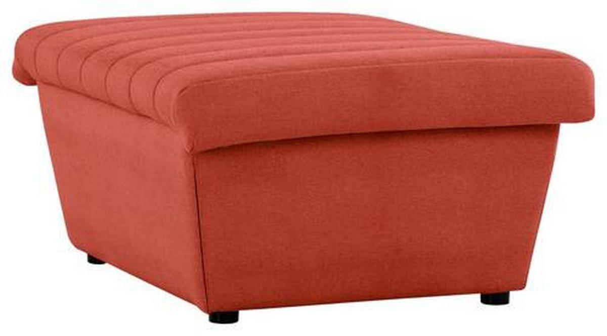 HOCKER in Textil Orange  - Schwarz/Orange, Design, Kunststoff/Textil (90/43/105cm) - LOOKS by W.Joop