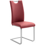SCHWINGSTUHL  Stoffauswahl, Typenauswahl Lederlook  - Edelstahlfarben/Bordeaux, Design, Textil/Metall (42/103/55cm) - Novel