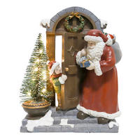 WEIHNACHTSFIGUR  - Dunkelrosa, LIFESTYLE, Kunststoff (18/22/8cm) - X-Mas