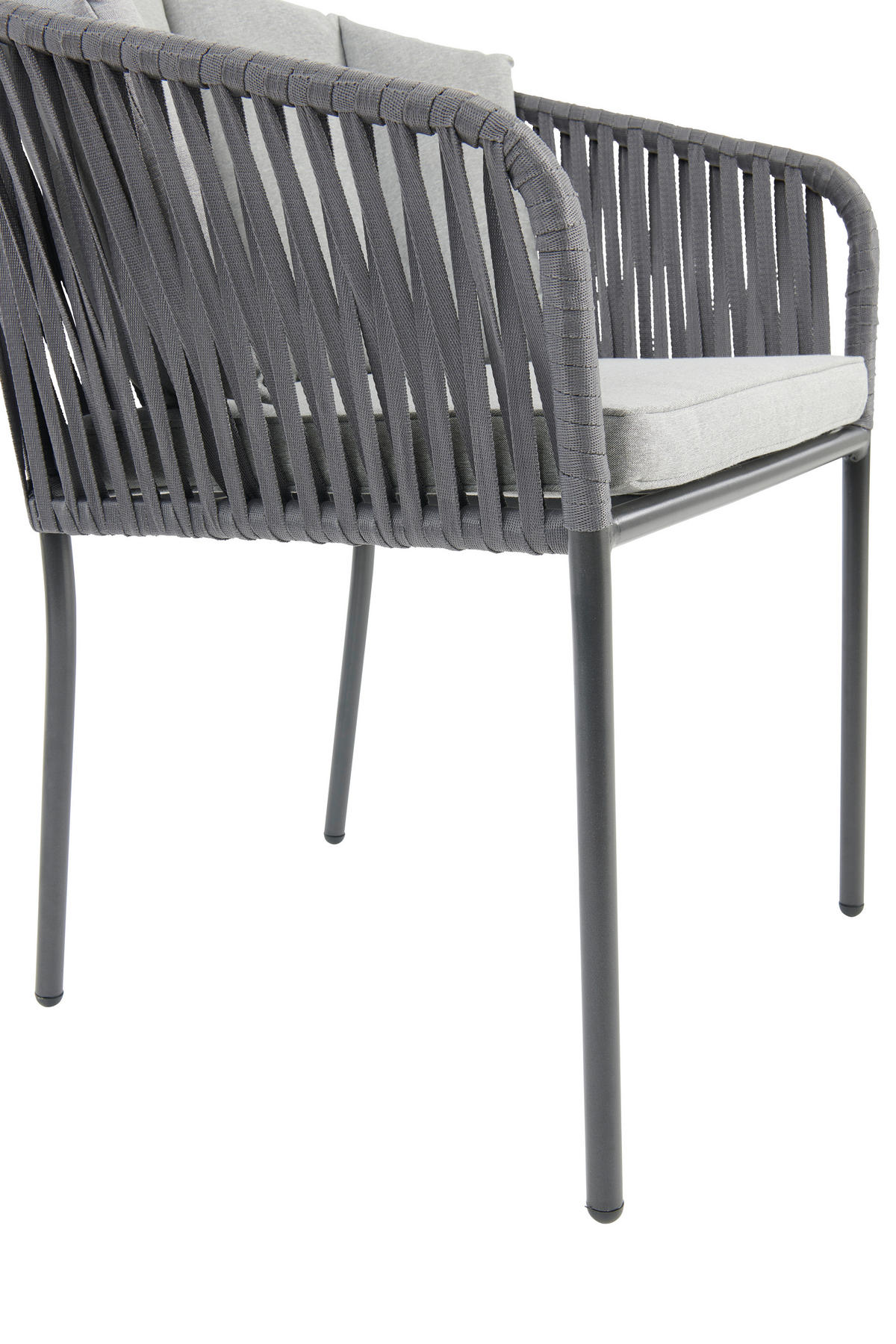 FOTOLIU PENTRU GRĂDINĂ in metal, plastic, textil gri  - negru/gri, Modern, plastic/metal (59/77,5/61cm) - Ambia Garden