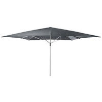 SONNENSCHIRM 400x400 cm Anthrazit  - Anthrazit/Alufarben, Basics, Textil/Metall (400/400cm) - Doppler
