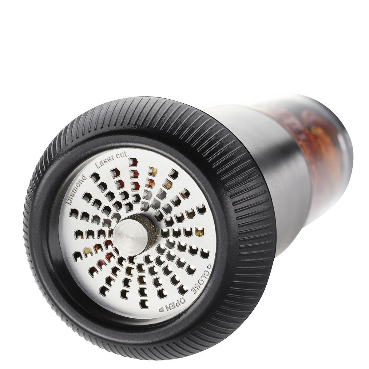 MLINČEK ZA ZAČIMBE  X-Plosion      6,2/15 cm             - barve nerjavečega jekla/črna, Design, kovina/umetna masa (6,2/15cm) - Gefu