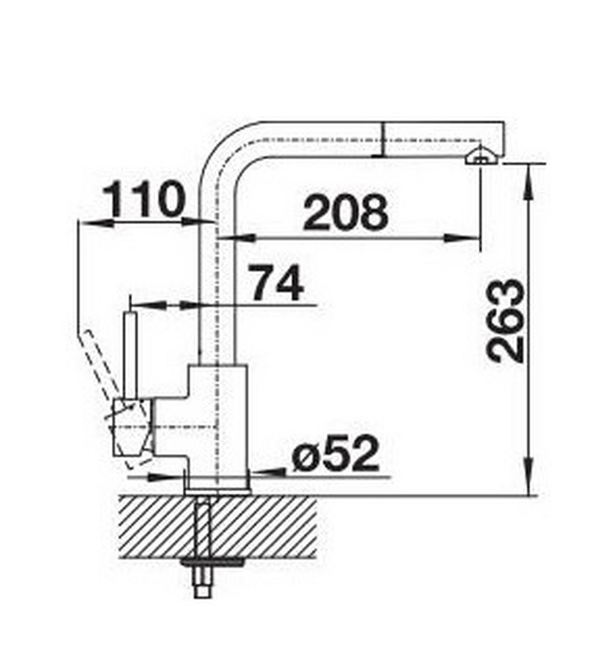 KÜCHENARMATUR 521466  - Chromfarben, Basics, Metall (10,6/29,6/25,5cm) - Blanco
