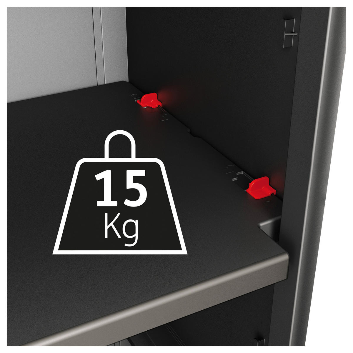 GERÄTESCHRANK 89/182/54 cm  - Schwarz, Design, Kunststoff (89/182/54cm) - Keter