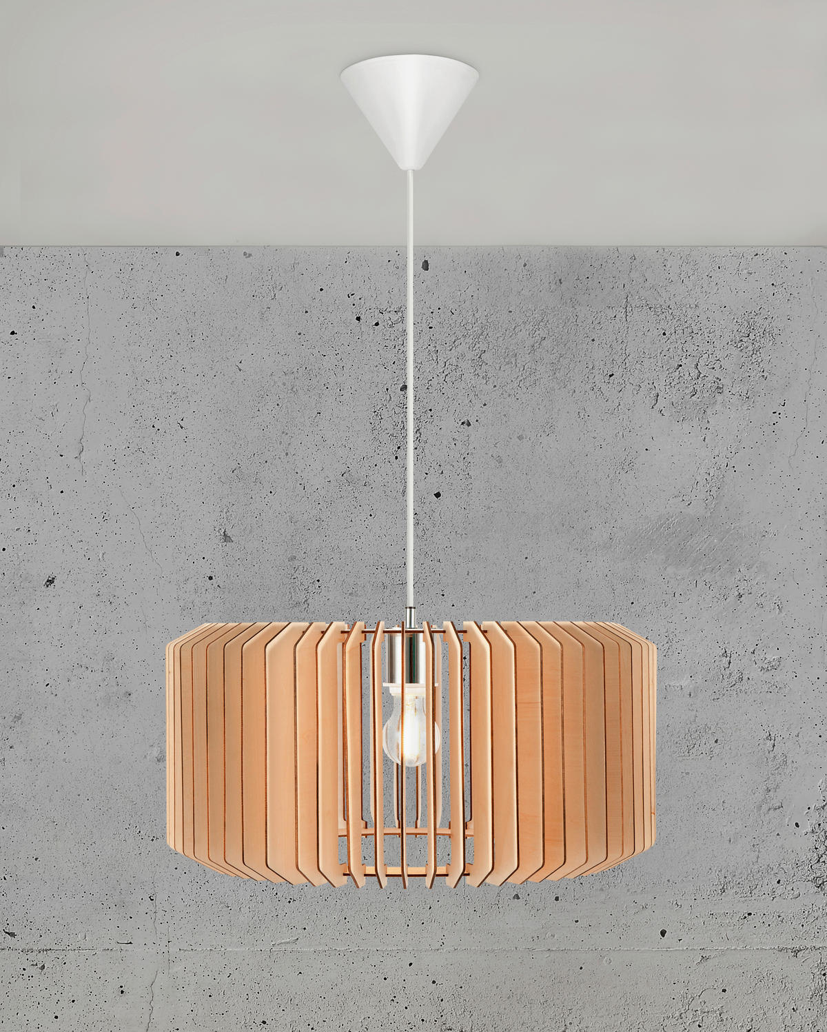 HÄNGELEUCHTE 50/25 cm  - Naturfarben, Basics, Holz (50/25cm) - Nordlux