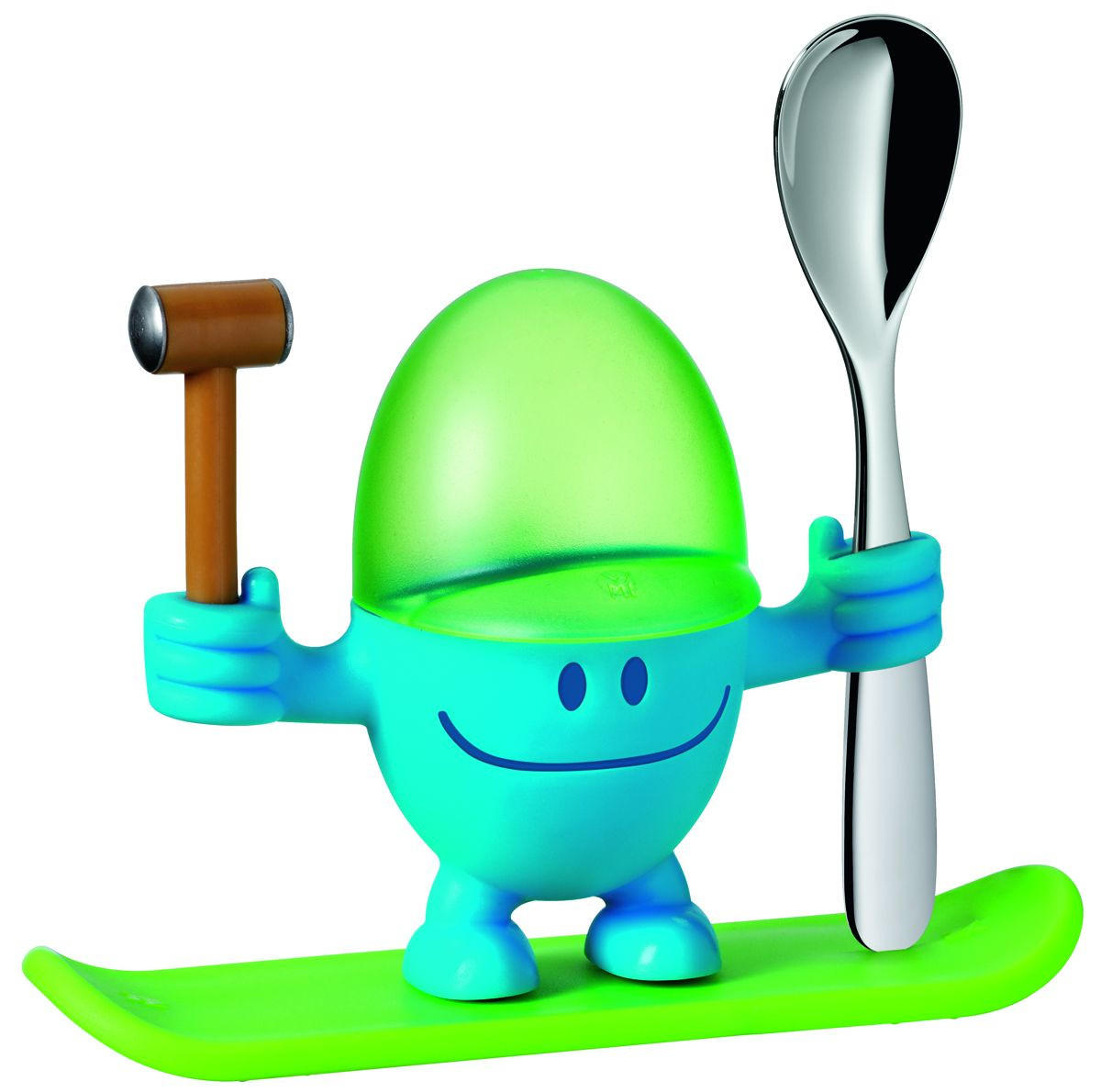 KALÍŠOK NA VAJÍČKO - modrá/zelená, Design, kov/plast (11cm) - WMF