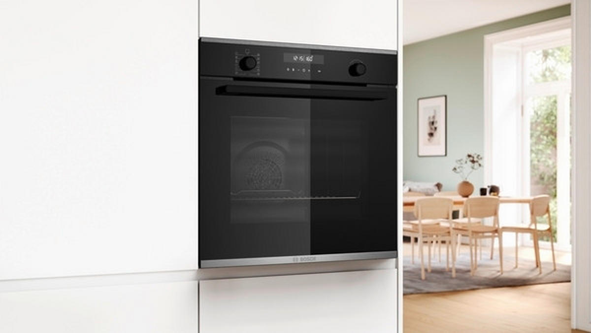 UGRADNA RERNA - svetlosiva/crna, Dizajnerski, staklo/metal (59,4/59,5/54,8cm)