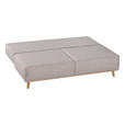 BOXSPRINGSOFA  mit Stoffauswahl, Rücken echt Hellgrau  - Hellgrau, Design, Holz/Textil (203/97/107cm) - Dieter Knoll