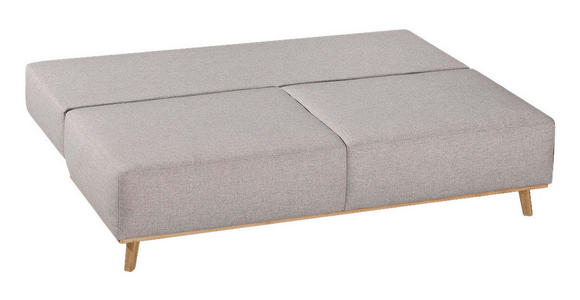 BOXSPRINGSOFA  mit Stoffauswahl, Rücken echt Hellgrau  - Hellgrau, Design, Holz/Textil (203/97/107cm) - Dieter Knoll