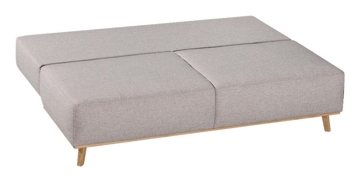BOXSPRINGSOFA in Hellgrau  - Hellgrau, Design, Holz/Textil (203/97/107cm) - Dieter Knoll
