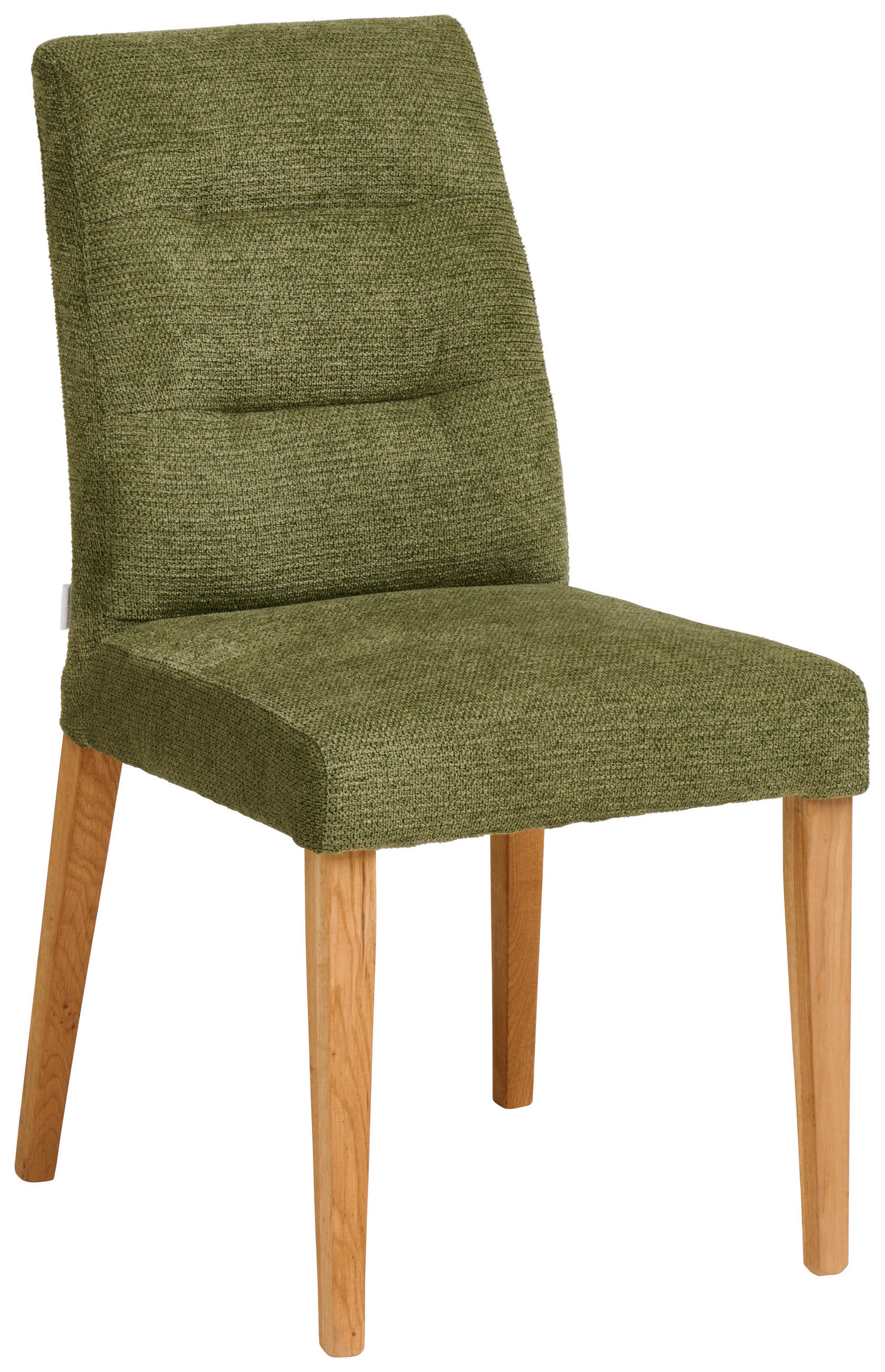 STUHL in Holz, Textil Grün, Eichefarben  - Eichefarben/Grün, KONVENTIONELL, Holz/Textil (45/91/63cm) - Carryhome