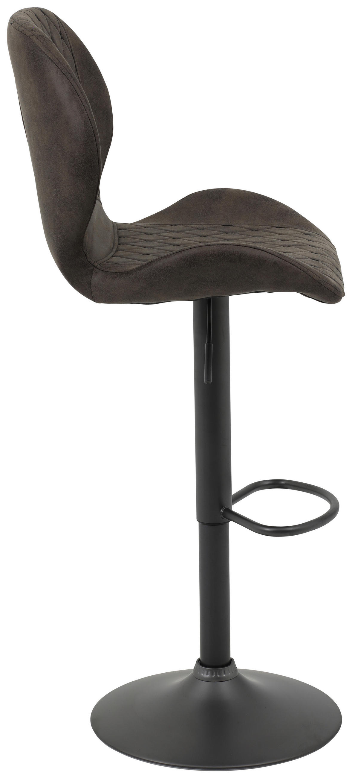 BAROVÁ ŽIDLE, hnědá - šedá/hnědá, Design, kov/textil (42/96-117/51cm) - Carryhome