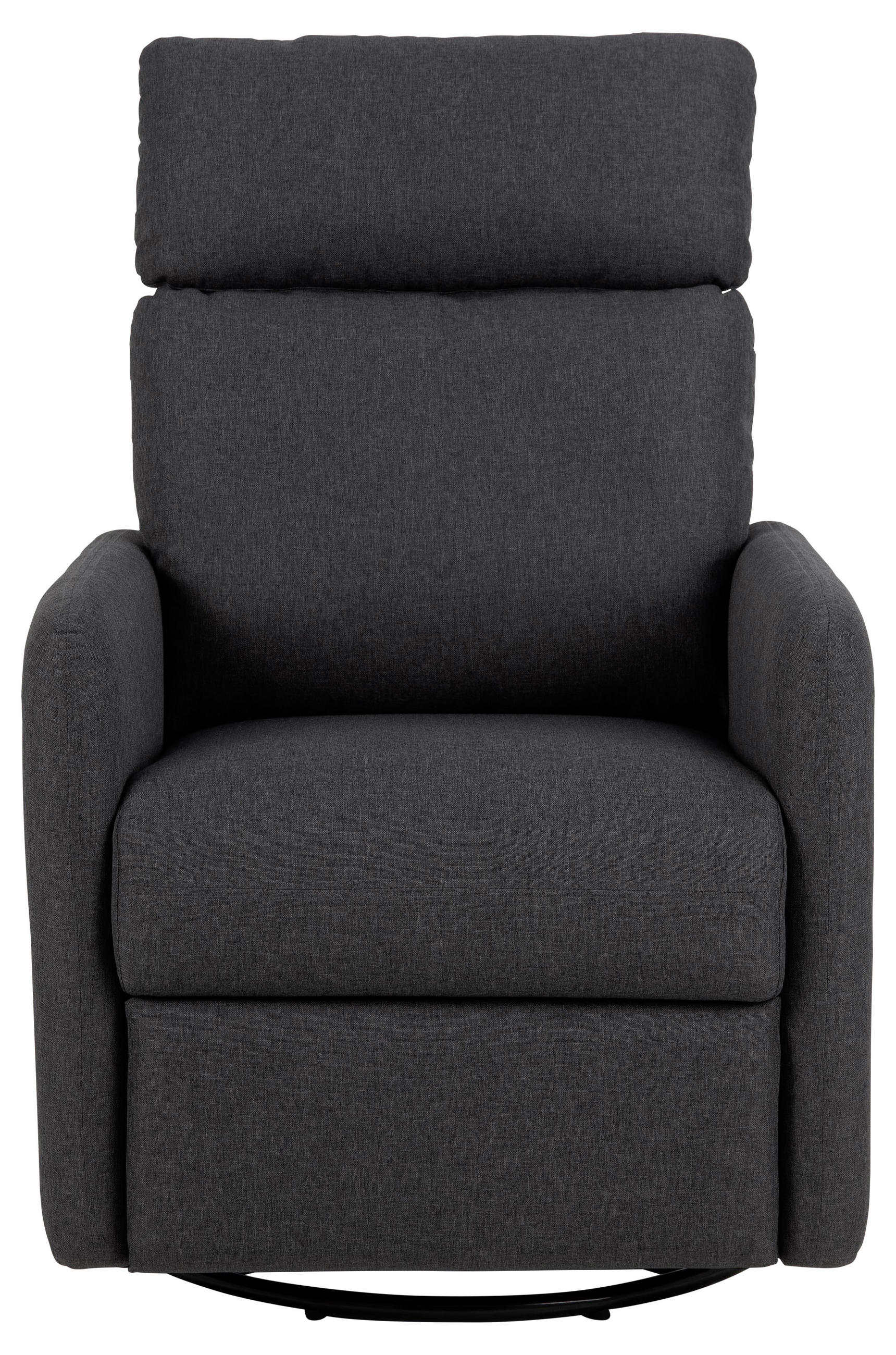 FERNSEHSESSEL Flachgewebe Grau  - Schwarz/Grau, KONVENTIONELL, Textil/Metall (93,5/99/67cm) - Carryhome