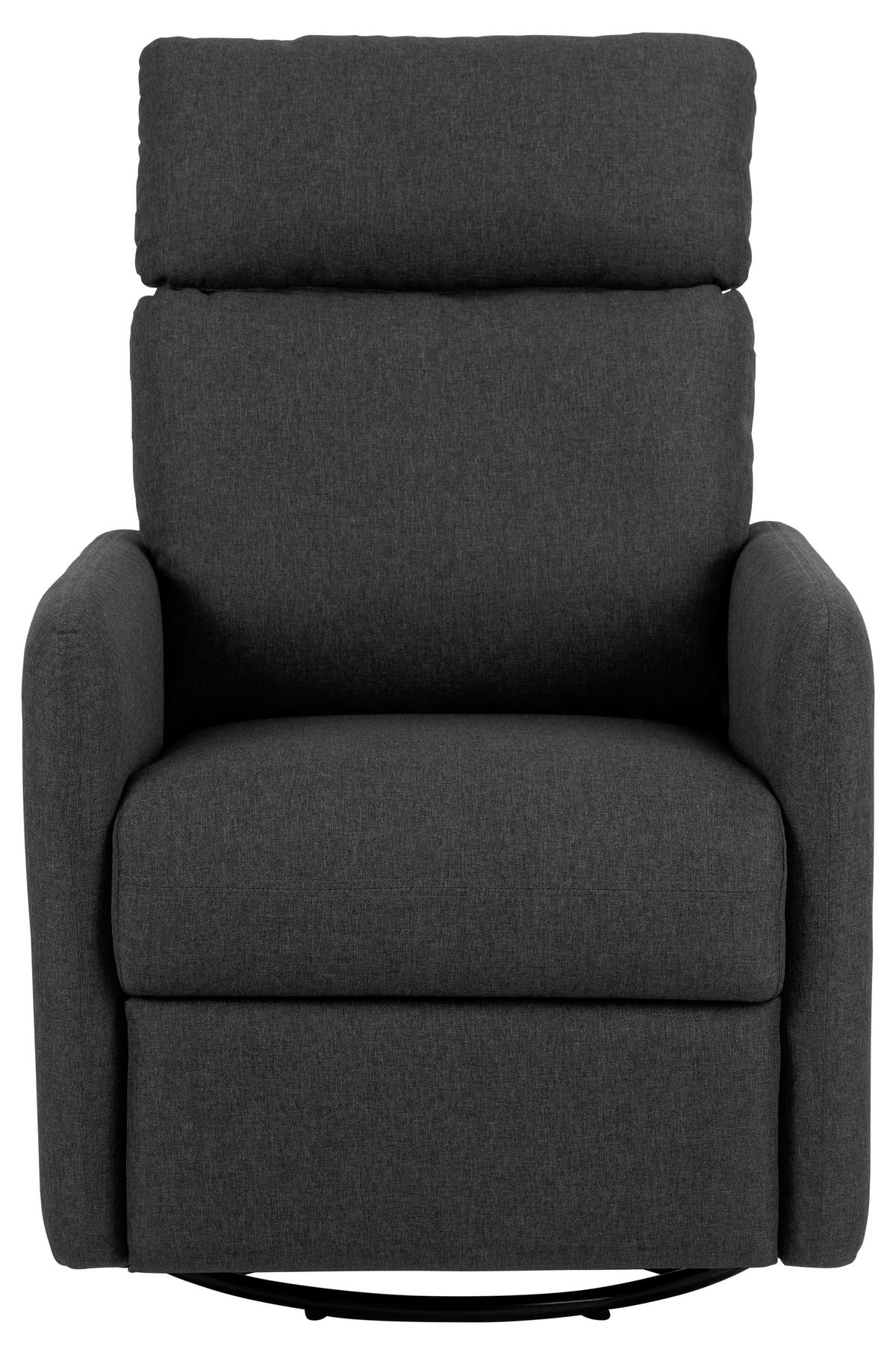 FERNSEHSESSEL in Flachgewebe Grau  - Schwarz/Grau, Konventionell, Textil/Metall (93,5/99/67cm) - MID.YOU