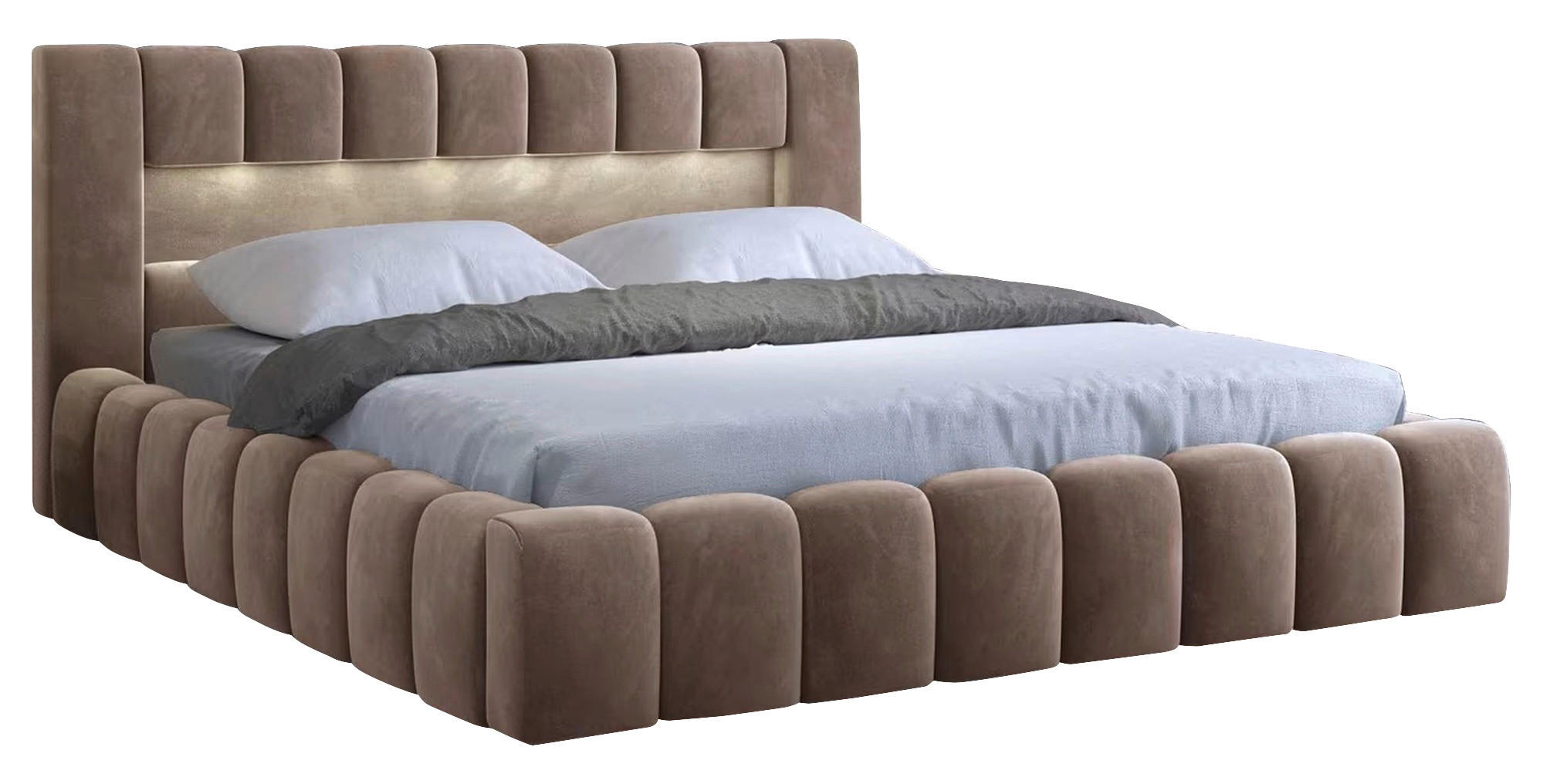 POLSTERBETT 160/200 cm, {[inkl. ],item.attr('349-543'),[, ]} - Schwarz/Weiß, MODERN, Holz/Kunststoff (160/200cm) - MID.YOU