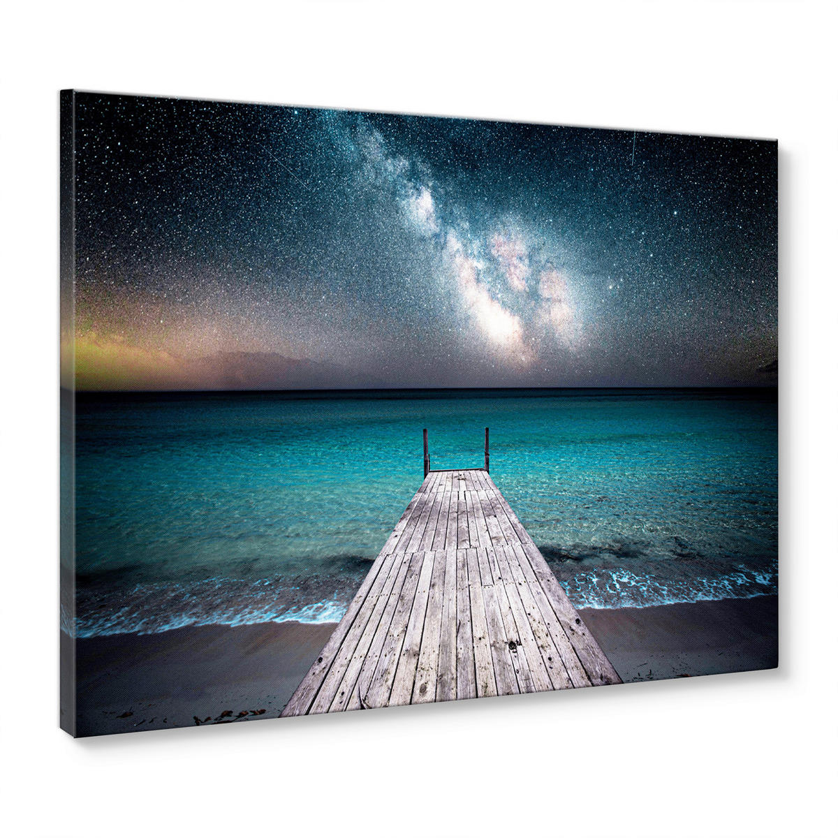 LEINWANDBILD Landschaft & Natur 85/113 cm  - Multicolor, Basics, Holz/Textil (85/113cm)