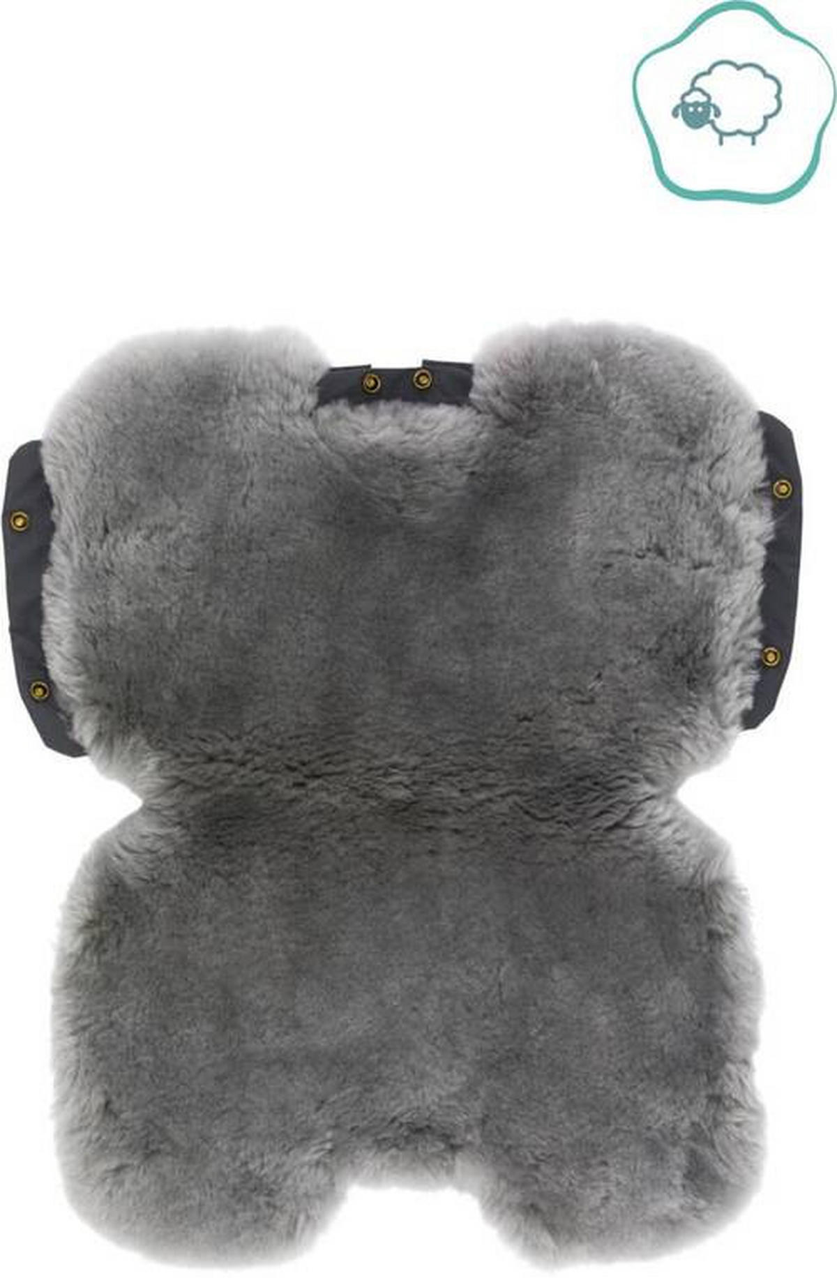 MUFF  - Grau, Basics, Kunststoff/Fell (30/46cm) - Jimmylee