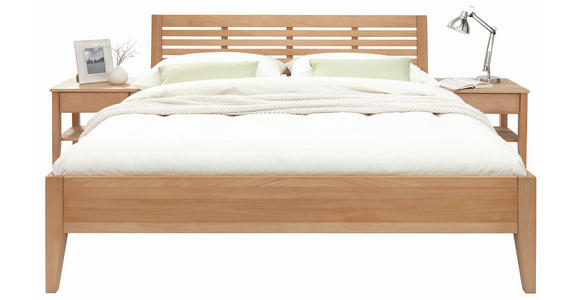 BETT 180/200 cm  in Buchefarben  - Buchefarben/Naturfarben, KONVENTIONELL, Holz (180/200cm) - Linea Natura