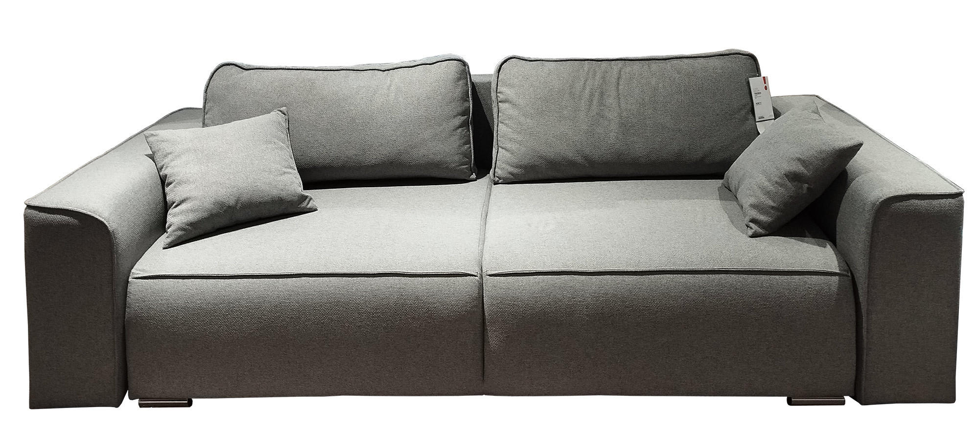 TROSED siva - siva/boja nikla, Moderno, tekstil (252/85/107cm) - Hom`in