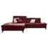 WOHNLANDSCHAFT in Leder Rot - Rot/Alufarben, Design, Leder/Metall (184/316cm) - Cantus WOHNLANDSCHAFT in Leder Rot - Rot/Alufarben, Design, Leder/Metall (184/316cm) - Cantus