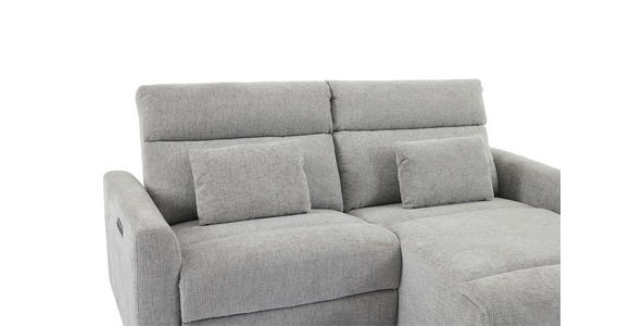 ECKSOFA  in Webstoff Grau  212/101 cm  - Schwarz/Grau, Design, Kunststoff/Textil (212/101cm) - Carryhome