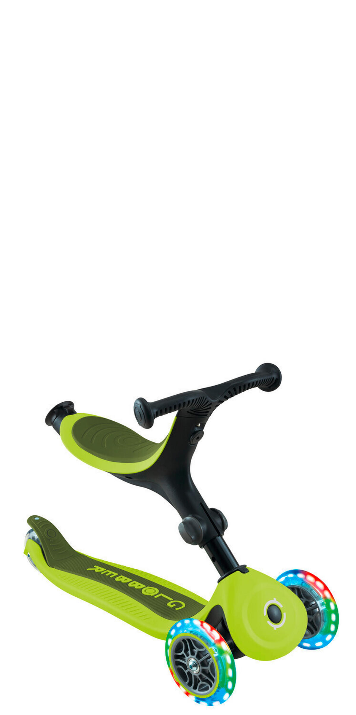 LAUFRAD GO-UP ACTIVE LIGHTS 3IN1  - Limette/Hellgrün, LIFESTYLE, Kunststoff/Metall (67/28/95,5cm) - GLOBBER
