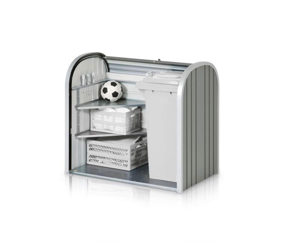 GERÄTESCHRANK - Silberfarben/Grau, Design, Metall (117/109/73cm) - Biohort