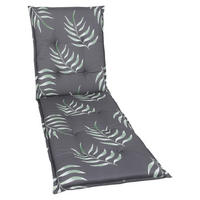 LIEGENAUFLAGE Blätter  - Anthrazit, Design, Textil (60/7/190cm)