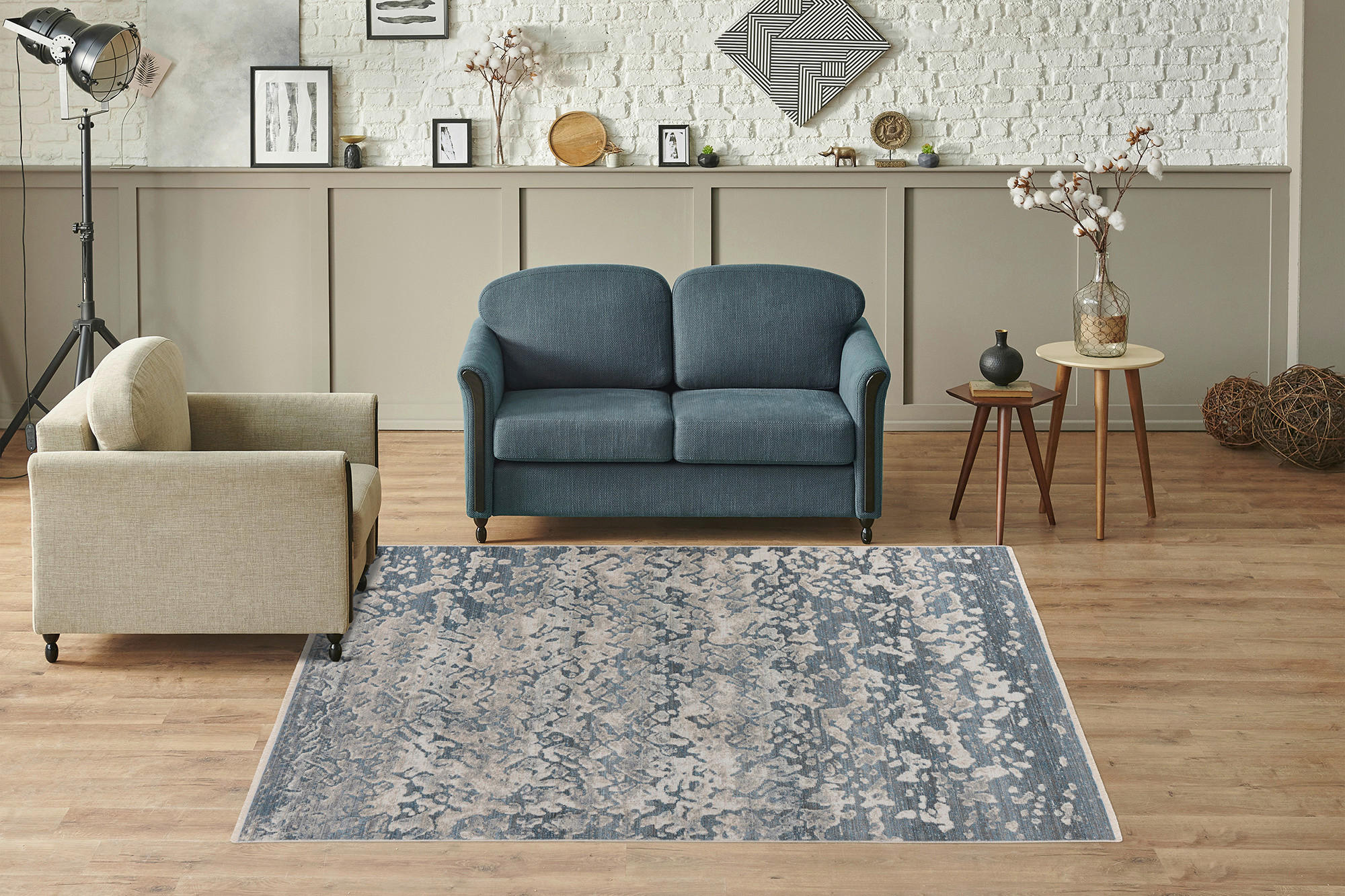 FLACHWEBETEPPICH 120/170 cm Dilan 300 Anthrazit  - Anthrazit, KONVENTIONELL, Textil (120/170cm)