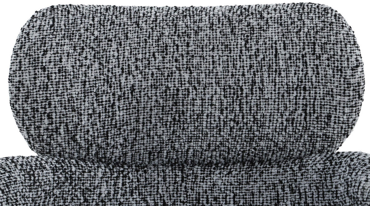 NASLANJAČ, kovina, tekstil črna  - črna, Design, kovina/tekstil (56/84,5/61cm) - Carryhome