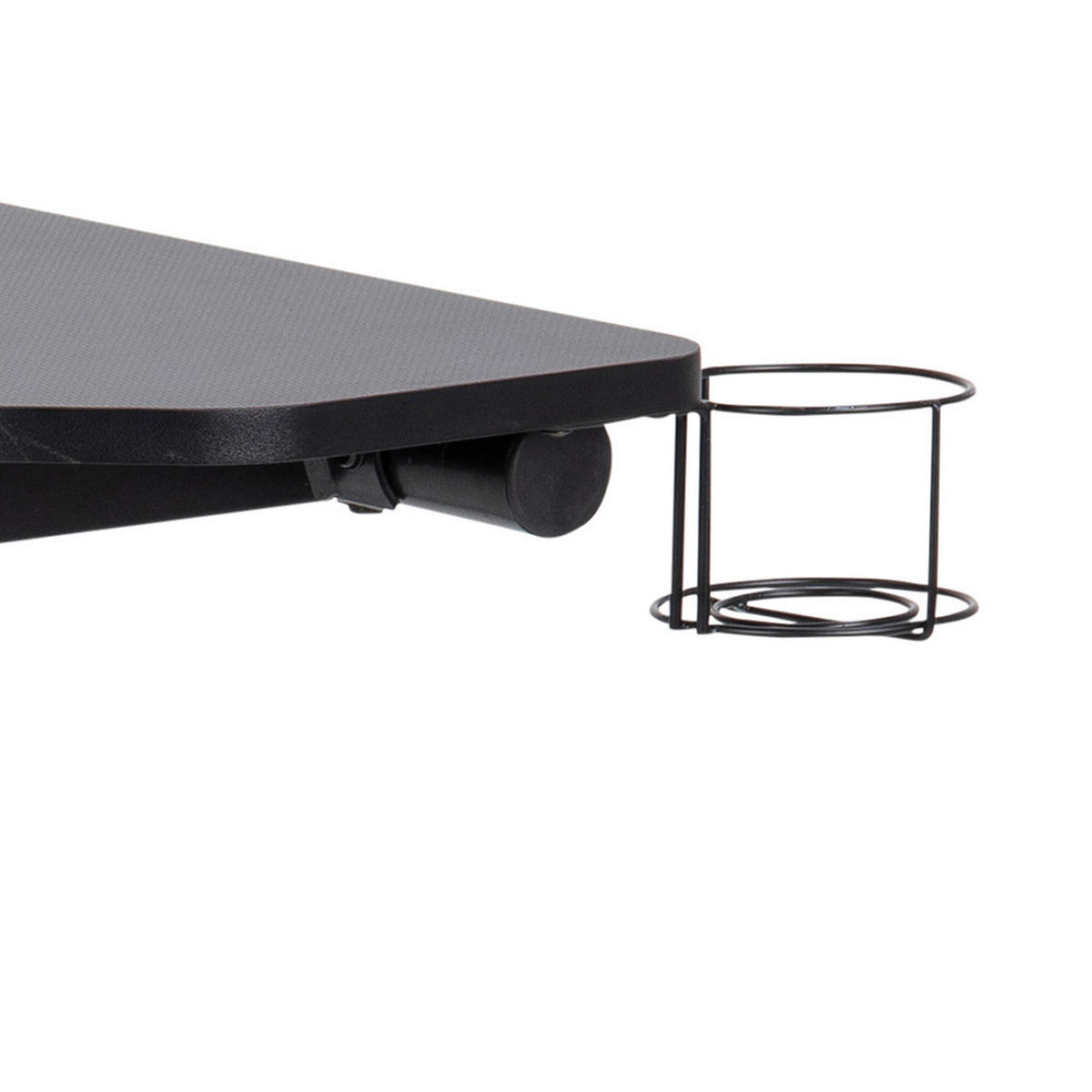 GAMINGTISCH 100/60/74 cm  in Schwarz  - Schwarz, KONVENTIONELL, Holzwerkstoff/Metall (100/60/74cm) - Livetastic