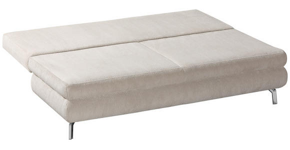 SCHLAFSOFA Rob Cord Beige Rückenkissen, Bettkasten, Schlaffunktion  - Eichefarben/Beige, Design, Holz/Textil (200/91/92cm) - Novel