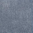 ECKSOFA  in Webstoff Blau  260/187 cm  - Chromfarben/Blau, Design, Textil/Metall (260/187cm) - Xora