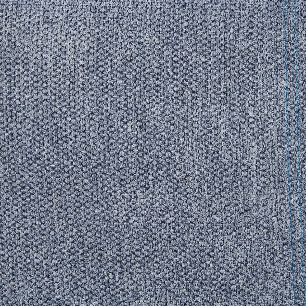 ECKSOFA in Webstoff Blau  187/260 cm  - Chromfarben/Blau, Design, Textil/Metall (187/260cm) - Xora