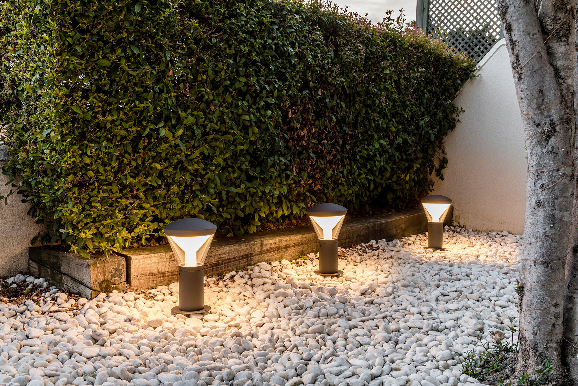 Thumbnail - Pollerleuchte, Dunkelgrau, Metall, 19x33x19 cm, Lampen & Leuchten, Außenbeleuchtung, Wegbeleuchtung, Sockelleuchten