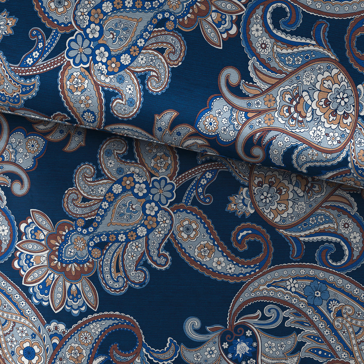 POSTEĽNÁ BIELIZEŇ, satén, modrá, 140/200 cm - modrá, Basics, textil (140/200cm) - Novel