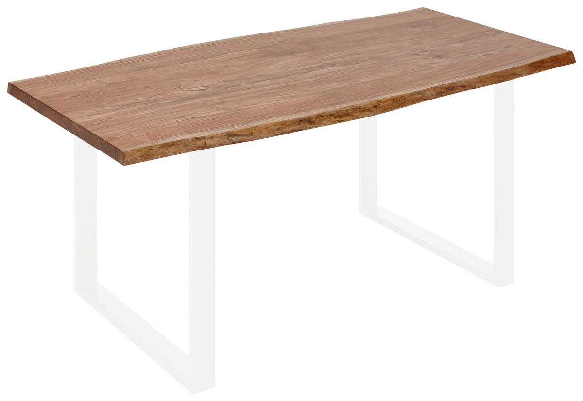 TISCHPLATTE in Holz 180/90/3,8 cm   - Akaziefarben, Natur, Holz (180/90/3,8cm) - Valdera