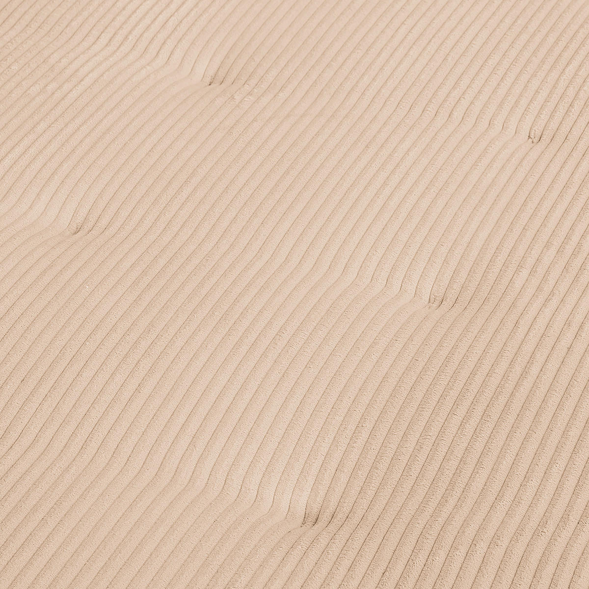 ECKSOFA inkl. Hocker Ariella Creme Cord  - Creme/Naturfarben, Design, Holz/Textil (161/231cm) - Livetastic