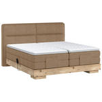 BOXSPRINGBETT 180/200 cm  in Eichefarben, Rostfarben  - Eichefarben/Rostfarben, Natur, Holz/Textil (180/200cm) - Valnatura