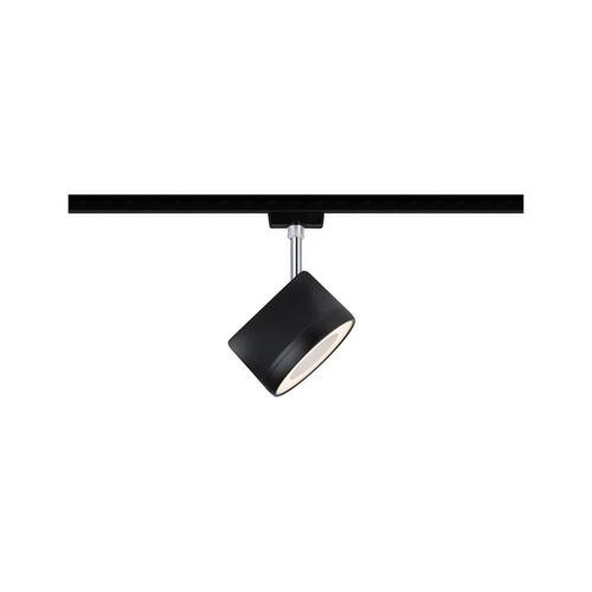 SCHIENENSYSTEM-STRAHLER Urail 12,3/19,1/7,8 cm   - Chromfarben/Schwarz, Design, Metall (12,3/19,1/7,8cm) - Paulmann