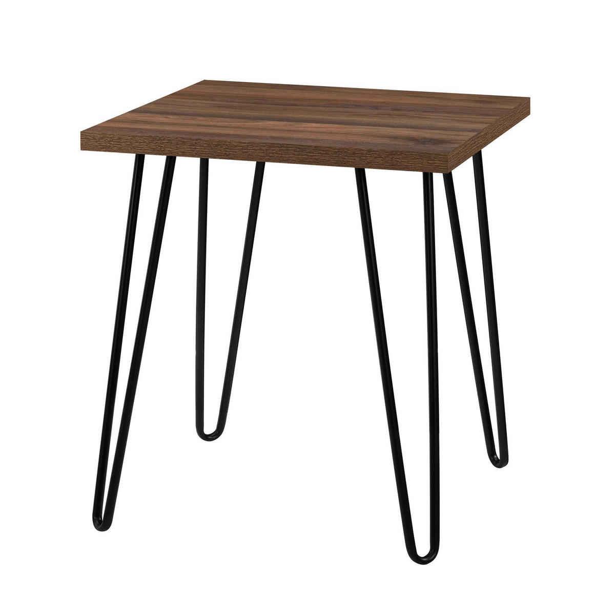 BEISTELLTISCH in Metall, Papier, Holzwerkstoff 49/49/55 cm  - Walnussfarben/Schwarz, Design, Papier/Holzwerkstoff (49/49/55cm) - MID.YOU
