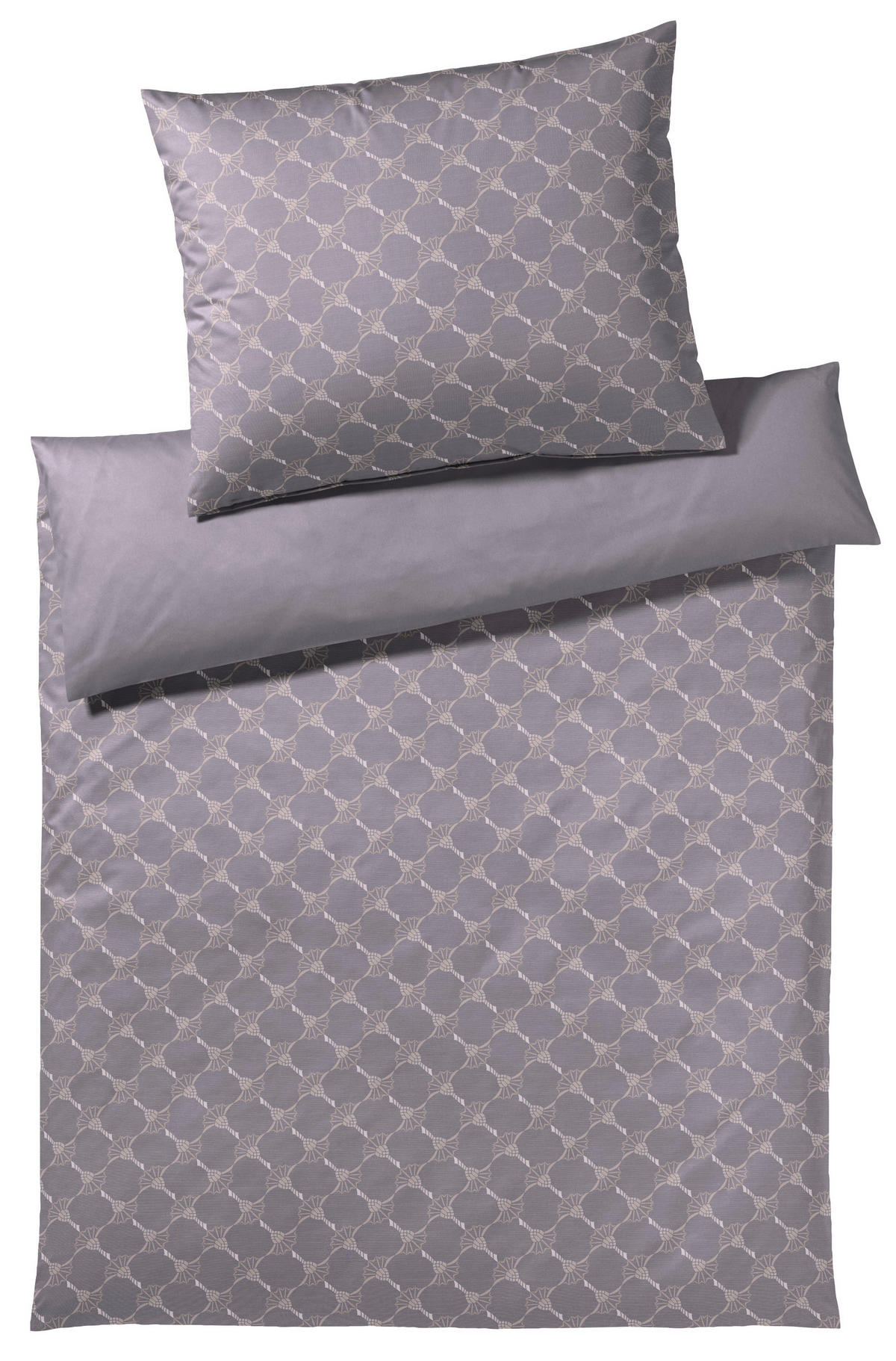 OBOJESTRANSKA POSTELJNINA Cornlower Gradiant 140/200 cm mako saten roza, starinsko roza  - roza/starinsko roza, Konvencionalno, tekstil/naravni materiali (140/200cm) - Joop!