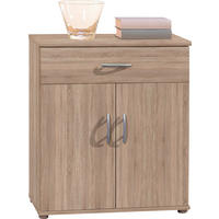 KOMMODE  in 60/70/30 cm  - Eichefarben/Silberfarben, KONVENTIONELL, Holzwerkstoff/Kunststoff (60/70/30cm) - MID.YOU